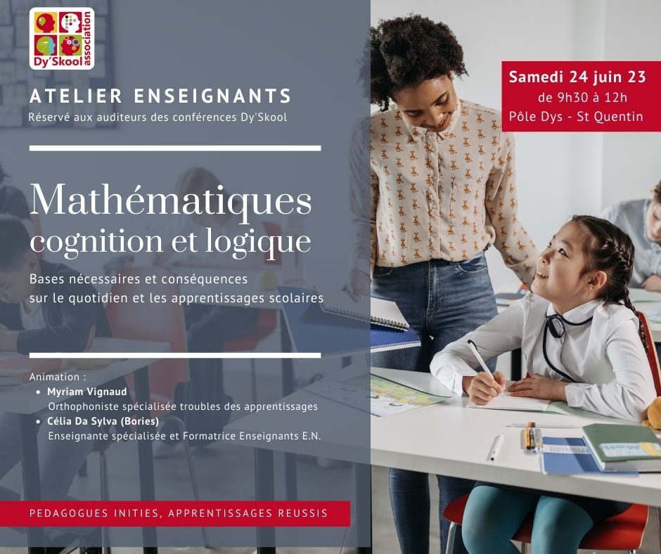 Atelier enseignants "Mathématiques : Cognition et Logique" samedi 24 juin 23