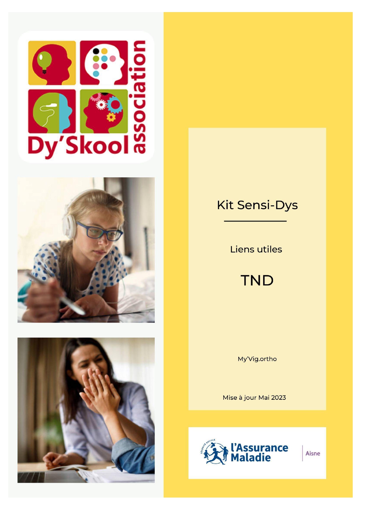 Les Liens utiles du Kit SensiDYS de Dy'Skool 